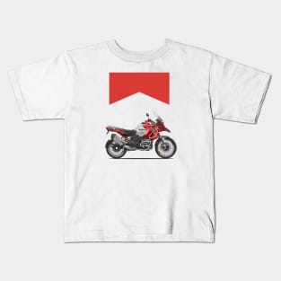 ADV bike white and red Kids T-Shirt